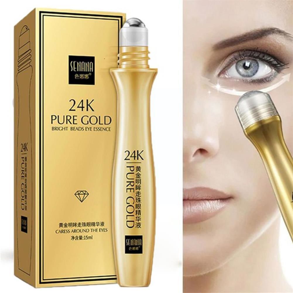 24K Gold Eye Roller: 15ml Hydrating Serum
