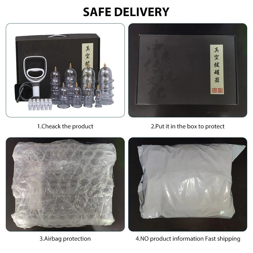 Cupping Therapy Set Vacuum Cupping Set Suction Cups Massage Chinese Medicine Anti Cellulite Physiotherapy Jars For Body Massager