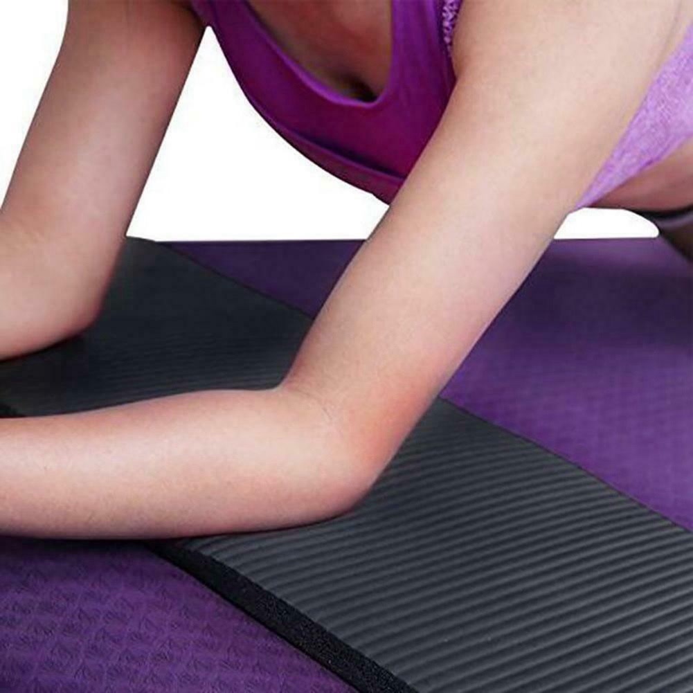 15MM Thick Yoga Mat Comfort Foam Knee Elbow Pad Mats for Exercise Yoga Pilates Indoor Pads Fitness Training,Purple