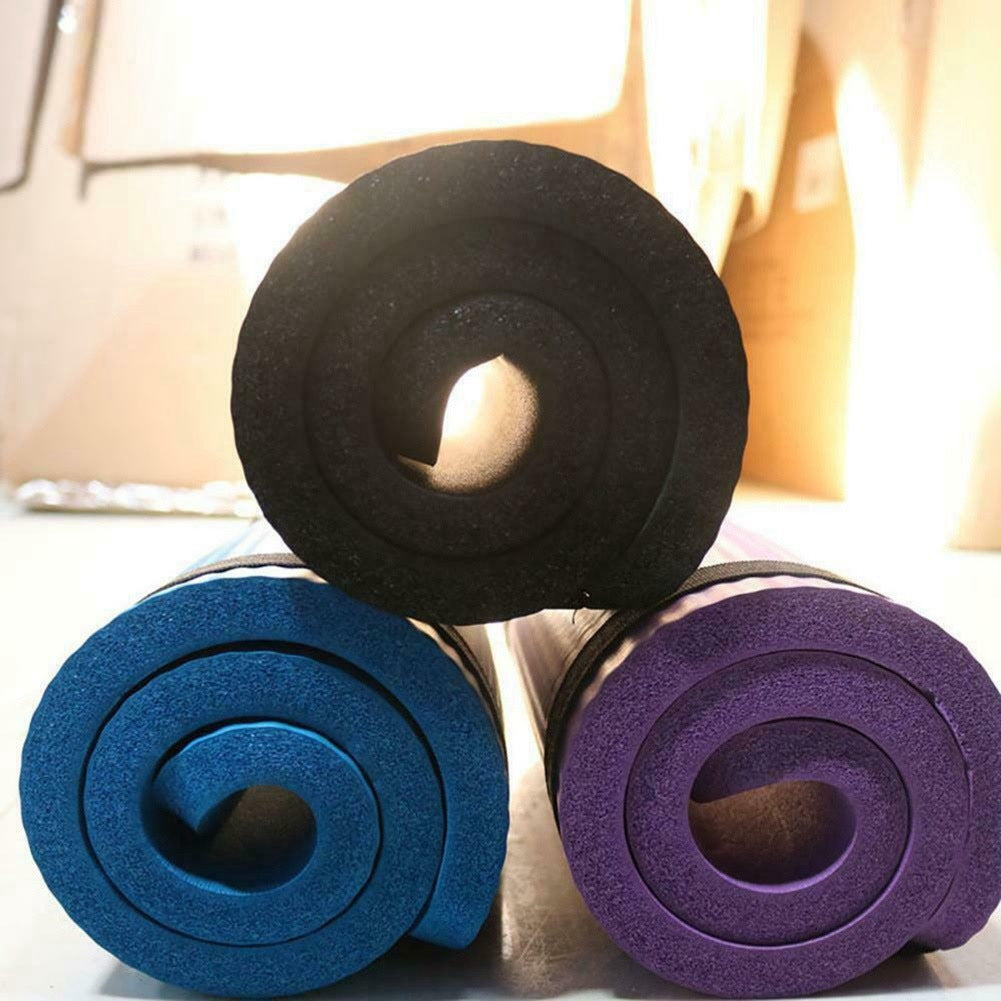 15MM Thick Yoga Mat Comfort Foam Knee Elbow Pad Mats for Exercise Yoga Pilates Indoor Pads Fitness Training,Purple