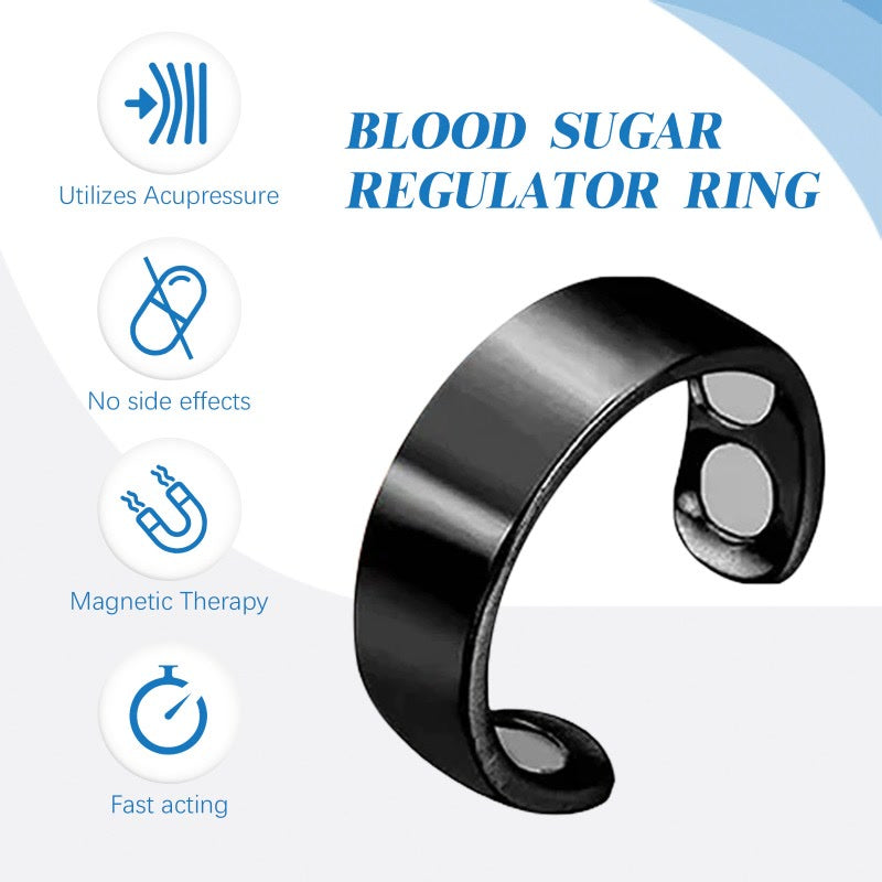 Blood Sugar Control Ring Diabetes Monitor Blood Sugar Balance Magnetic Therapy Improve Sleep Soreness Relief Lymphatic Drainage