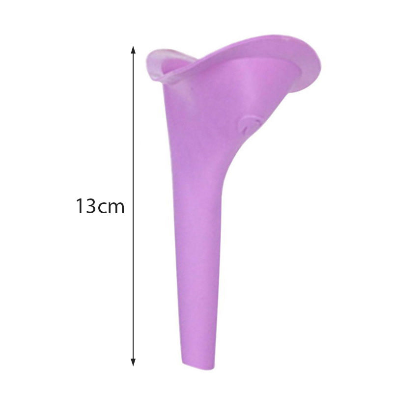 1pcsOutdoor Travel Female Urinal Pee Camping Portable Urinal for Women Soft Silicone Disposable Paper Urination Device Stand Up