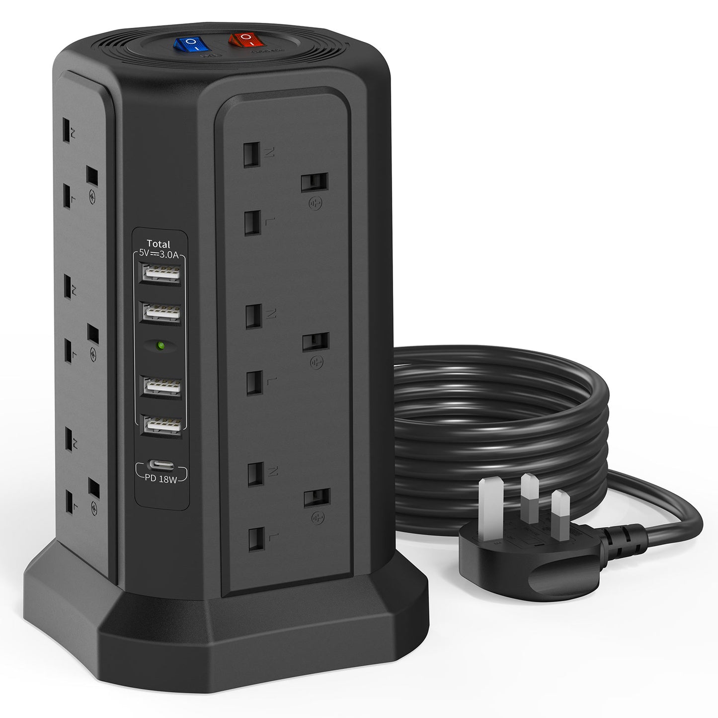 1.8M USB Tower Charger