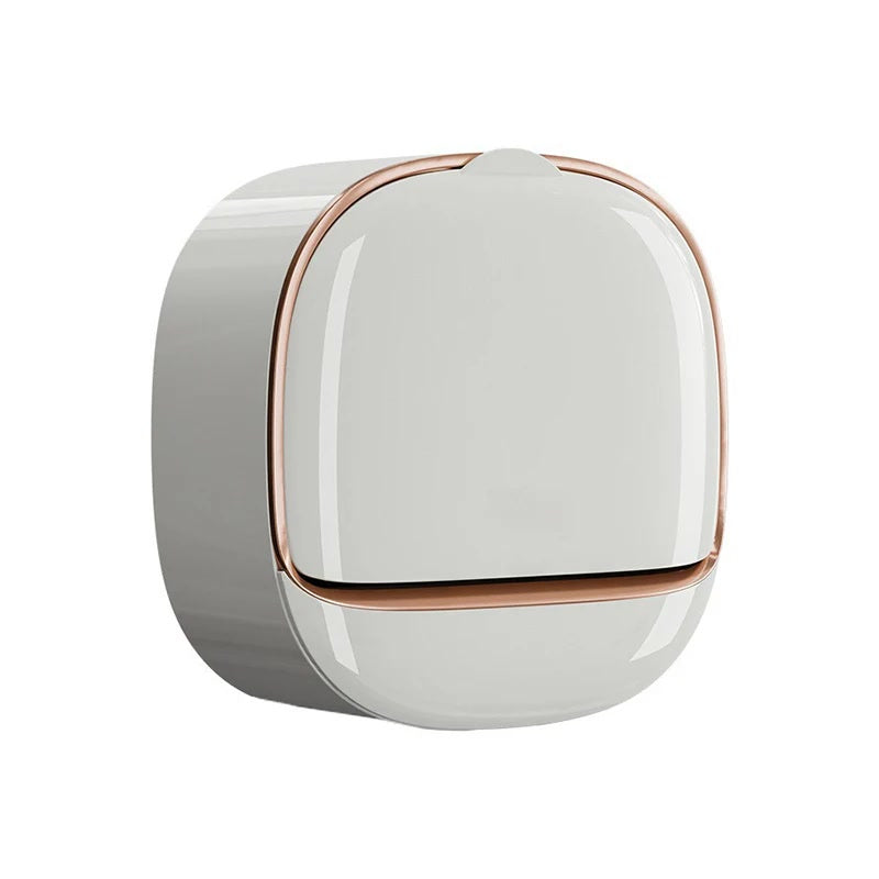 New 1Pcs Wall-mounted Soap Dish With lid, Drain Soap Dish Without drilling, Soap Storage Rack For bathroom, Bathroom Accessories