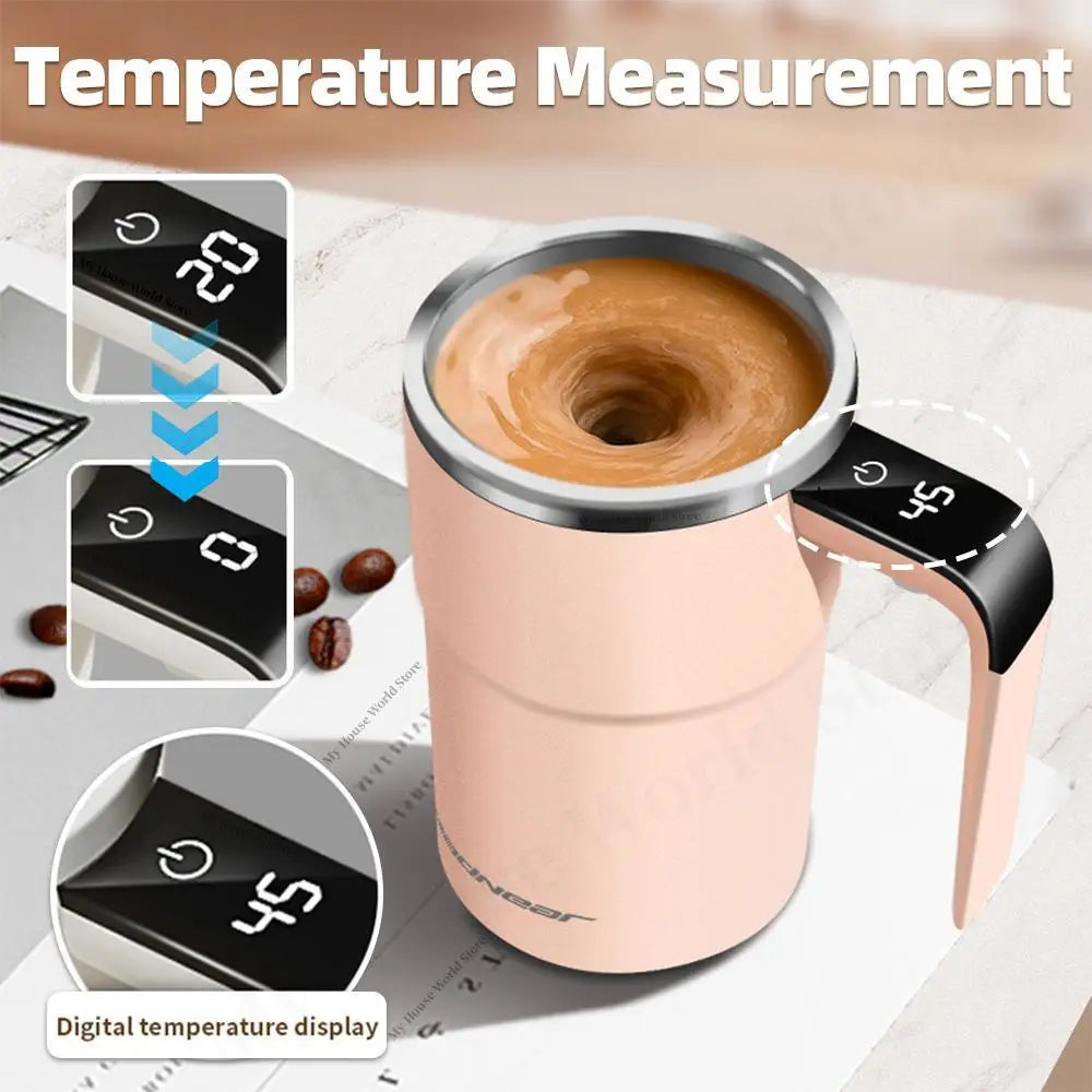 Auto Stir Mug: Rechargeable Coffee Mixer