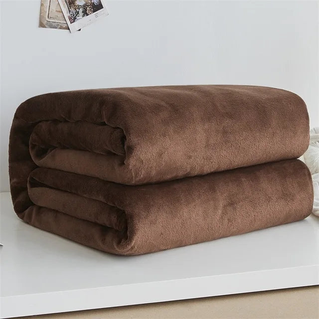Cozy Fleece Blanket (Blue/Black)
