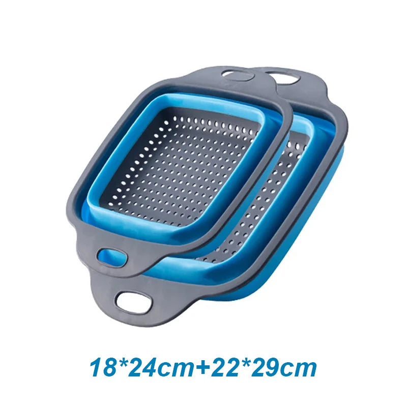 Foldable Silicone Colander (2pk)