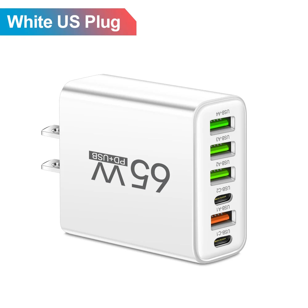 Total 65W 6-Port Charger
