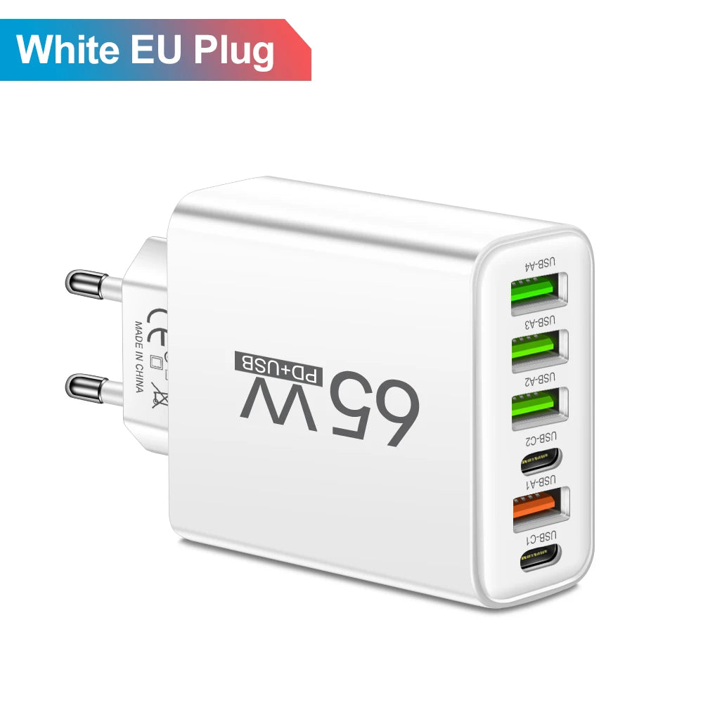 Total 65W 6-Port Charger