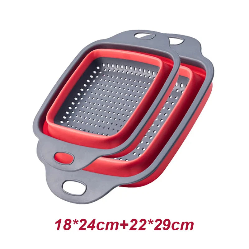 Foldable Silicone Colander (2pk)