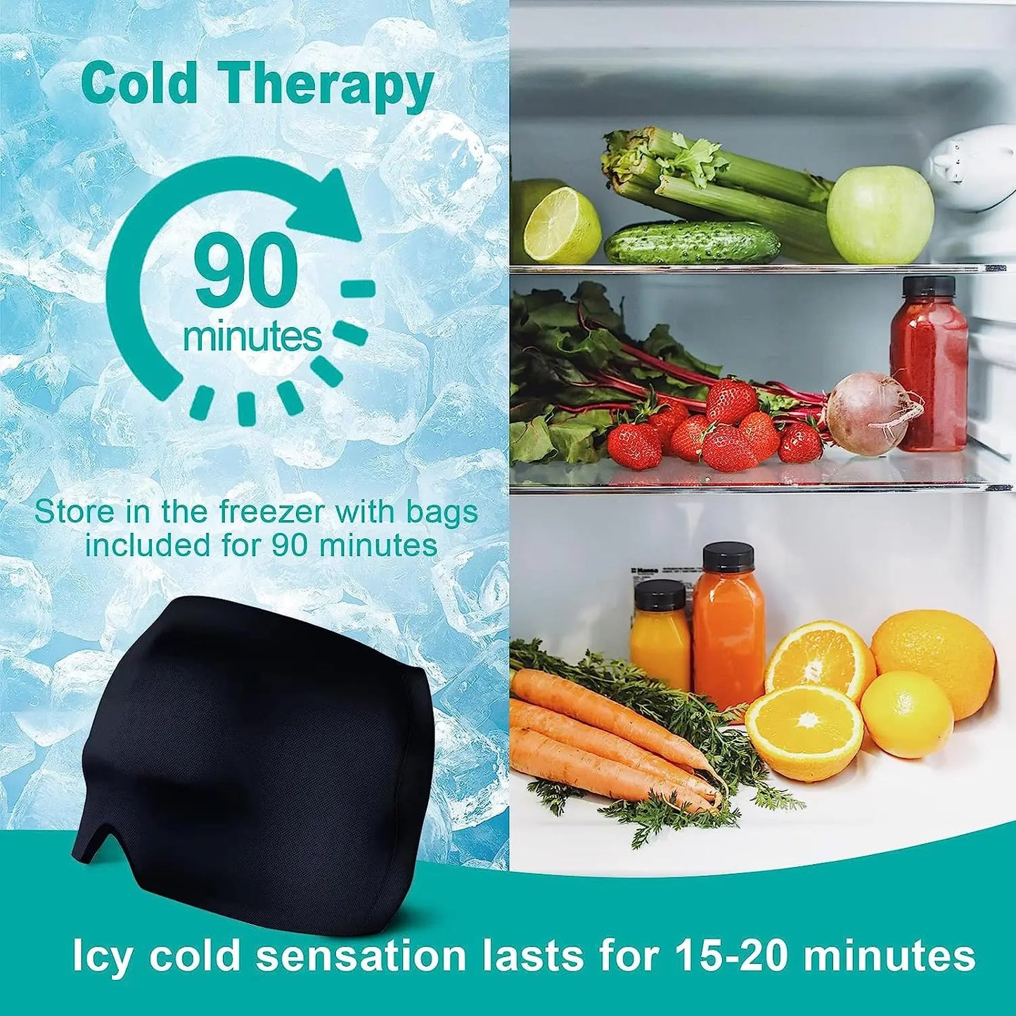 New Migraine Relief Hat headache hat Gel Hot Cold Therapy Ice Cap For Relieve Pain Ice Hat Eye Mask Stress Pressure Pain Relief