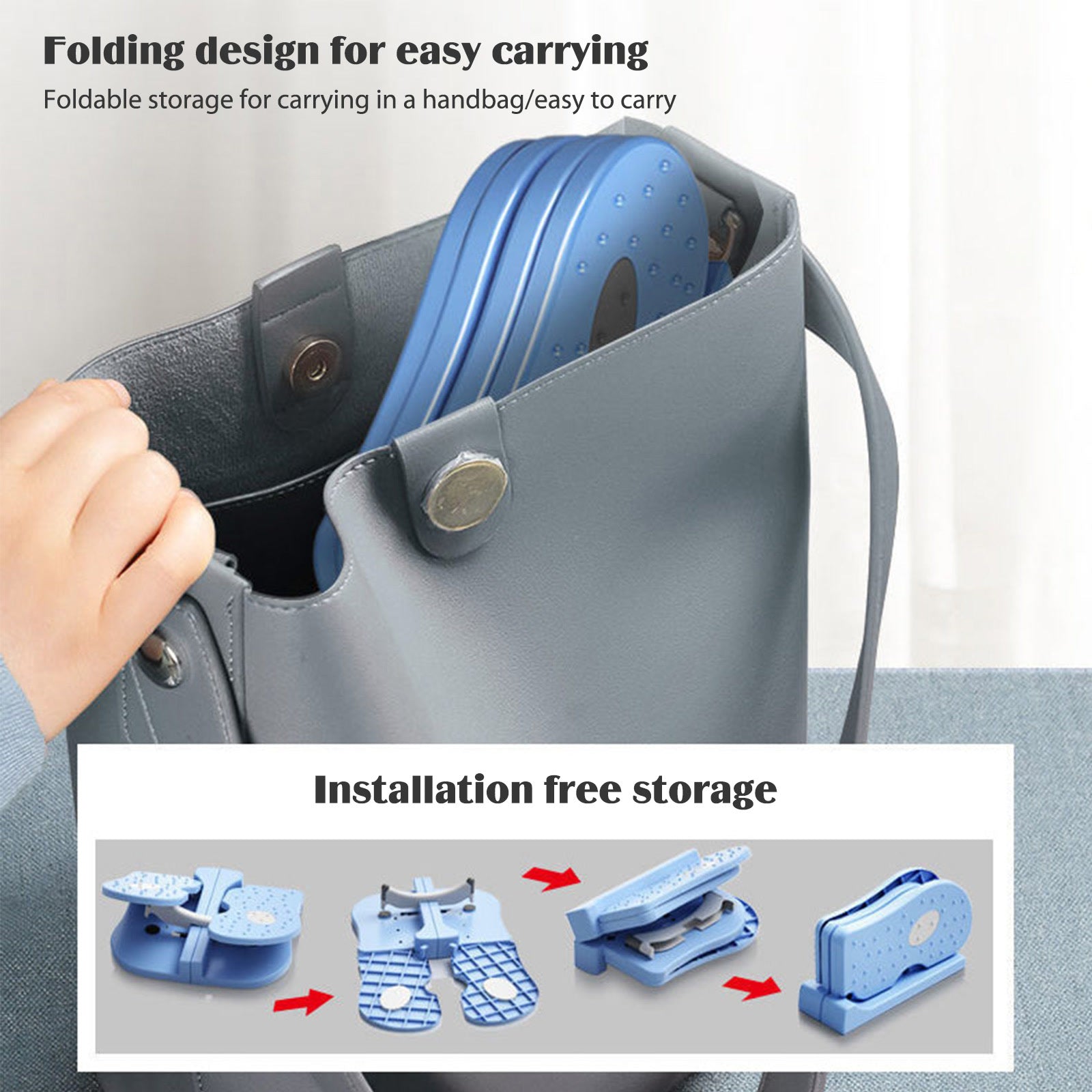 Mini Standing Leg Stretch Board Fitness Equipment Leg Step Fitness Machine Foldable Non-Slip Unisex for Home Workout