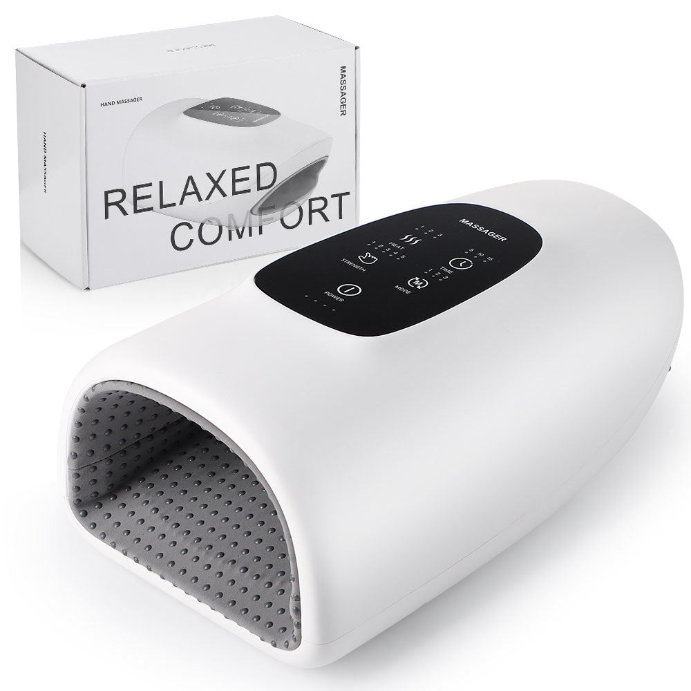 New Hand Massager Acupoint Massage Heated Physiotherapy Air Compression Massage Palm Massager Finger Wrist Spa Relax Pain Relief