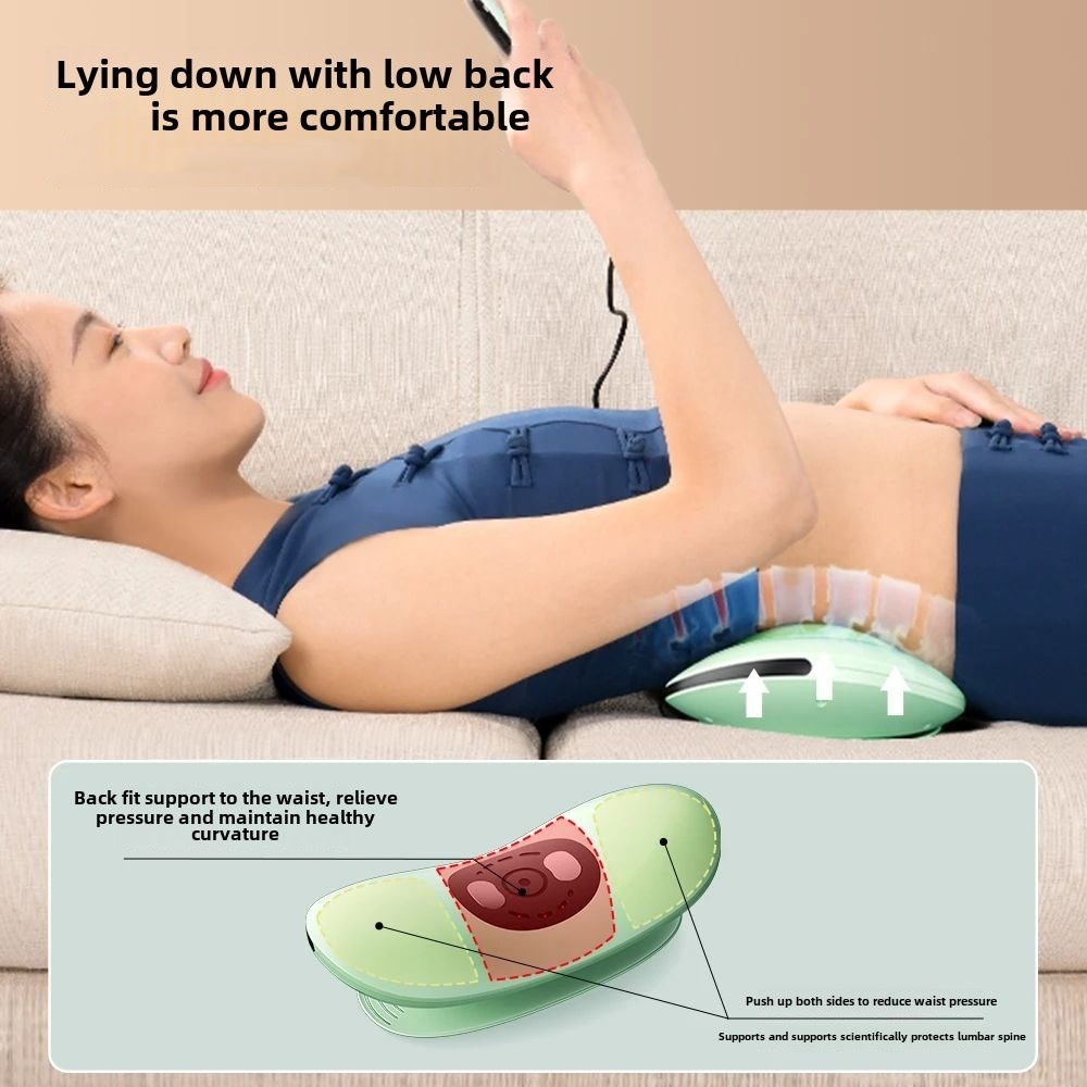 Electric Lumbar Traction Device Massager with Heat Function & Adjustable Intensity,Electric Inflatable Back Stretcher Device