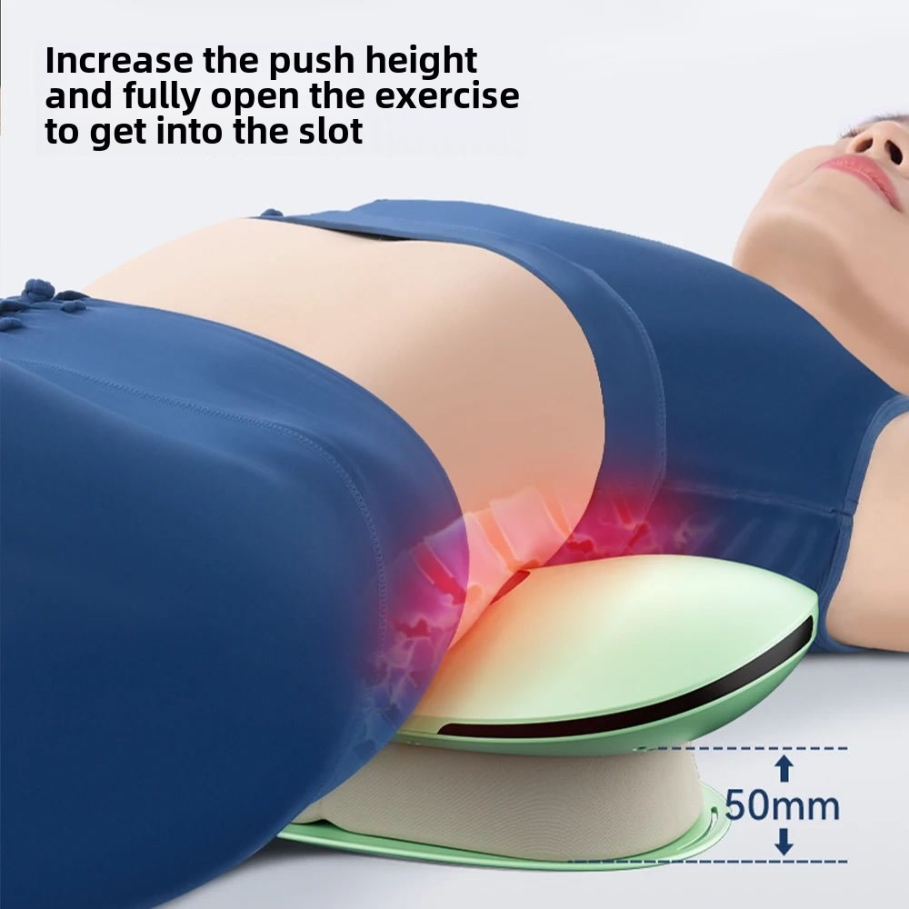 Electric Lumbar Traction Device Massager with Heat Function & Adjustable Intensity,Electric Inflatable Back Stretcher Device