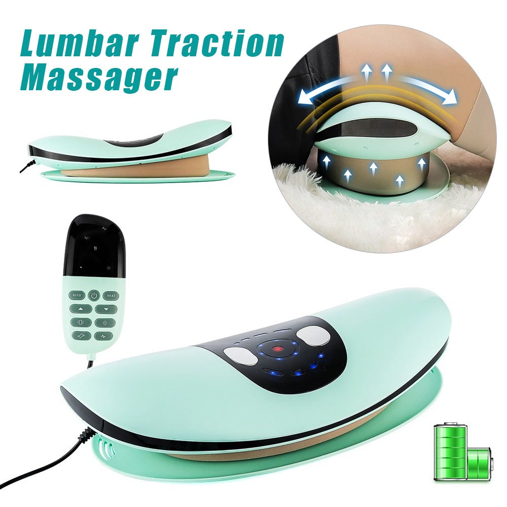 Electric Lumbar Traction Massager Adjustable Vibration Waist Massager Waist Spine Support Back Massage Machine Waist masajeador