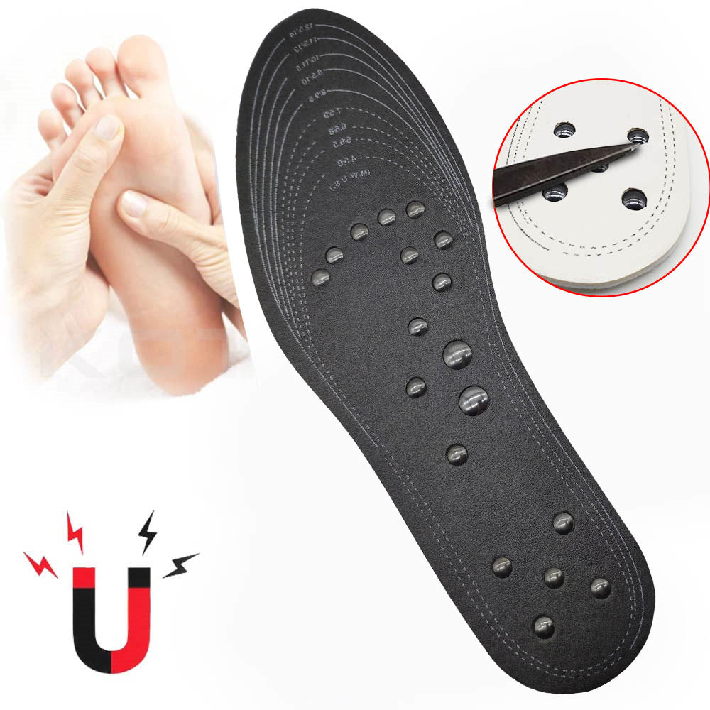 18 magnets Unisex Magnetic Therapy Massage Insoles Foot Acupressure Shoe Pads Therapy Slimming Insoles for Weight Loss