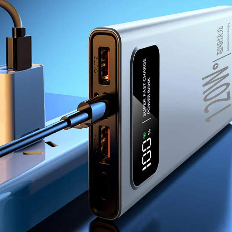 Xiaomi 200000mAh Power Bank 120W Super Fast Charging Battery High Capacity Digital Display PowerBank For iPhone Samsung Huawei