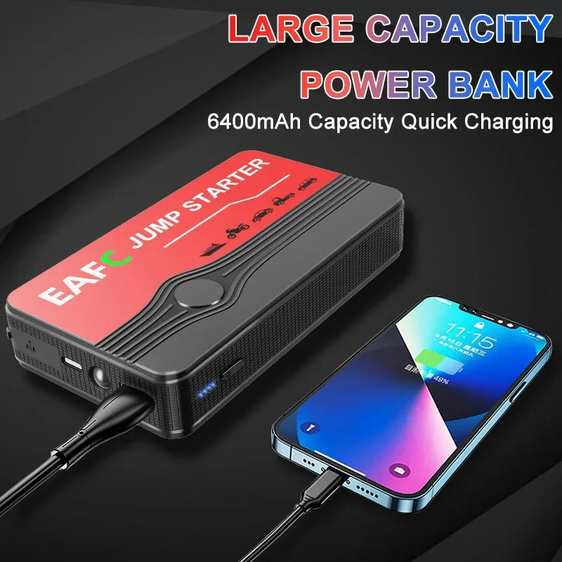 Power Bank 2000A/1200A/600A 12V Car Battery Jump Starter Portable Charger Car Booster Auto Starting Device Emergency Starter