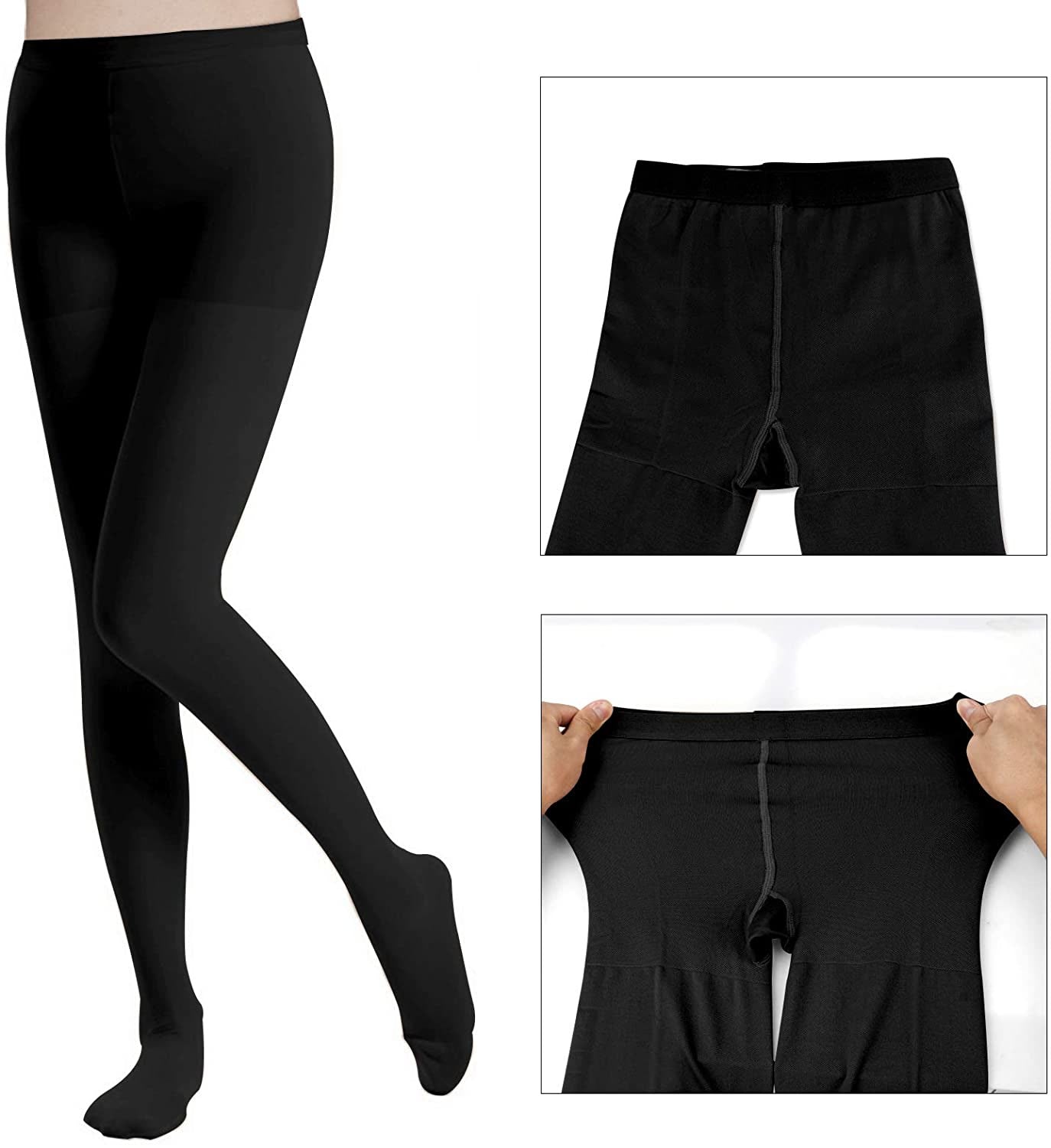 Medical Compression Pantyhose for Women 30-40 MmHg Compression Stockings Varicose Veins Thigh High Compression Stockings