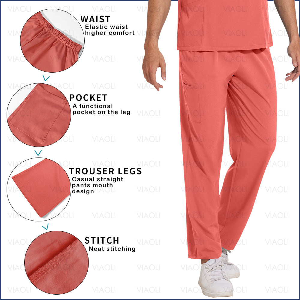 Wholesale Scrub Set Doctor Nurse Medical Clothing Hospital Surgical Uniform Multicolor Women Men Wearwear Clothes Doctor Uniform