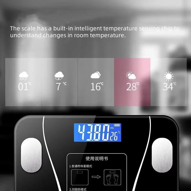 Bluetooth body fat scale height fat loss weight loss instrument ultra-accurate electronic smart home weight scale