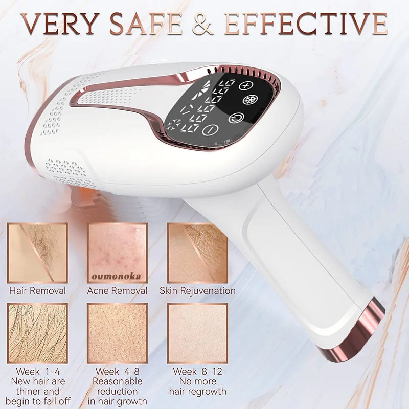 New In 999999 Flashes Laser Epilator Laser Hot Sell Permanent IPL Photoepilator Hair Removal Painless Electric Epilator Machine