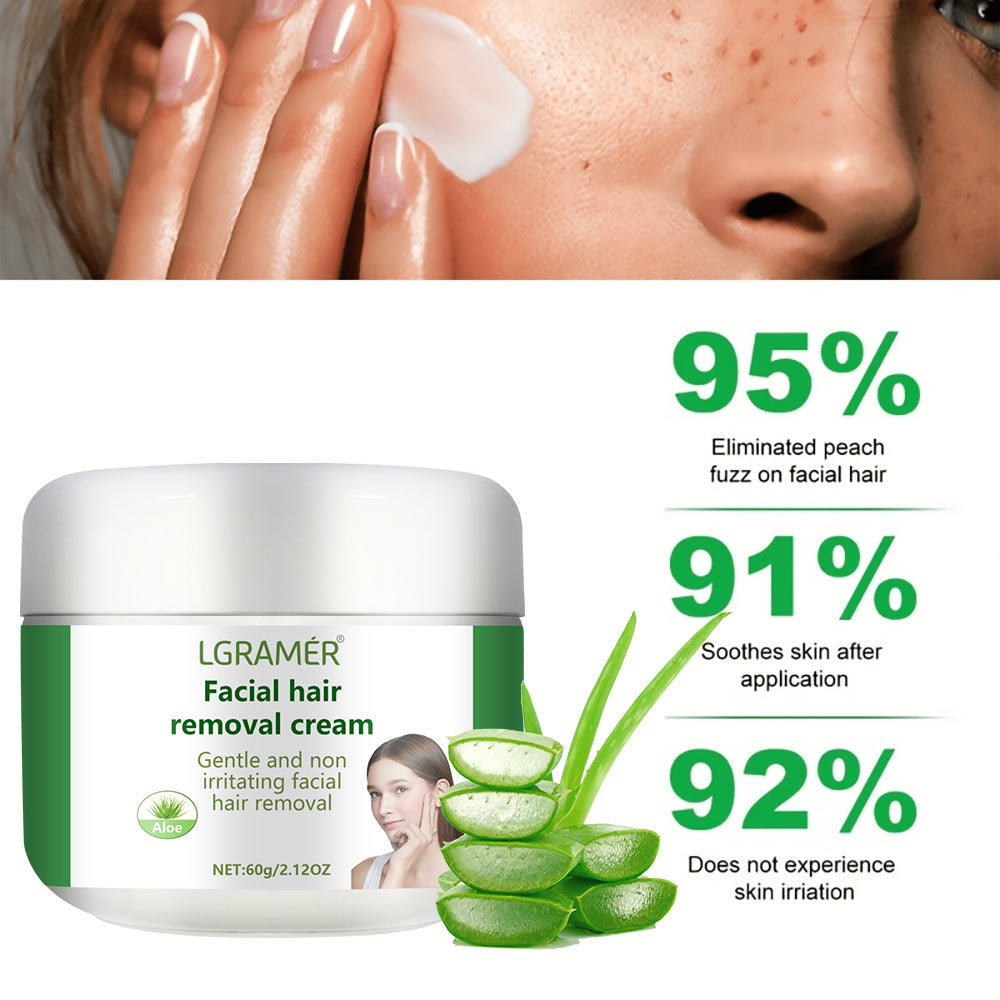 Aloe Vera Fast Hair Removal Cream 60g Painless Underarm Body Face Private Areas Hairs Remove Depilatory Wax Women Men Skin Care