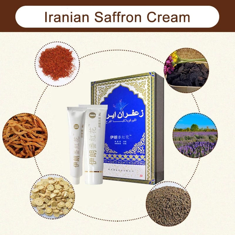 Cream White Iranian Saffron Cream Vulva leukoplakia Iran Vagina care Repair Massage Cream Health Care Feminine Intimate Hygiene