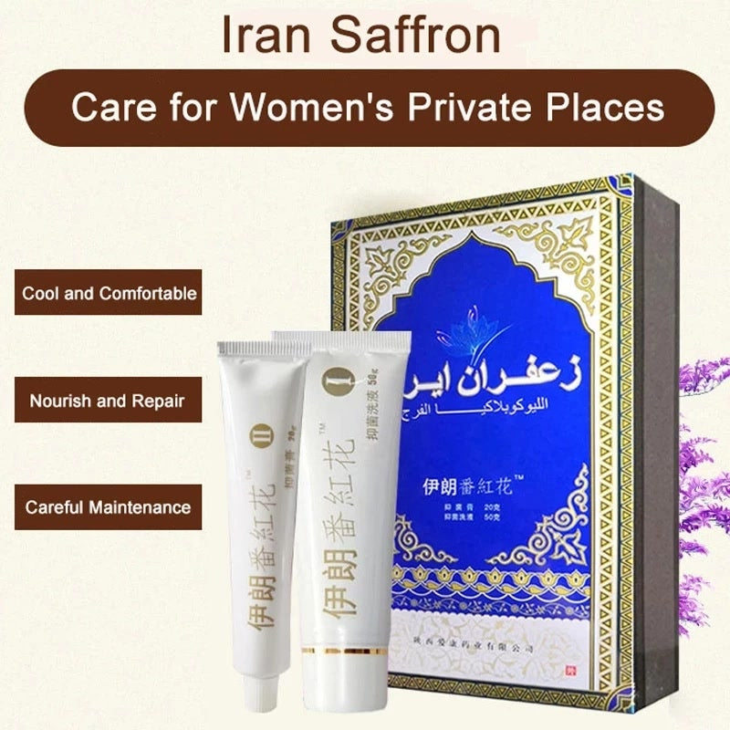 Cream White Iranian Saffron Cream Vulva leukoplakia Iran Vagina care Repair Massage Cream Health Care Feminine Intimate Hygiene