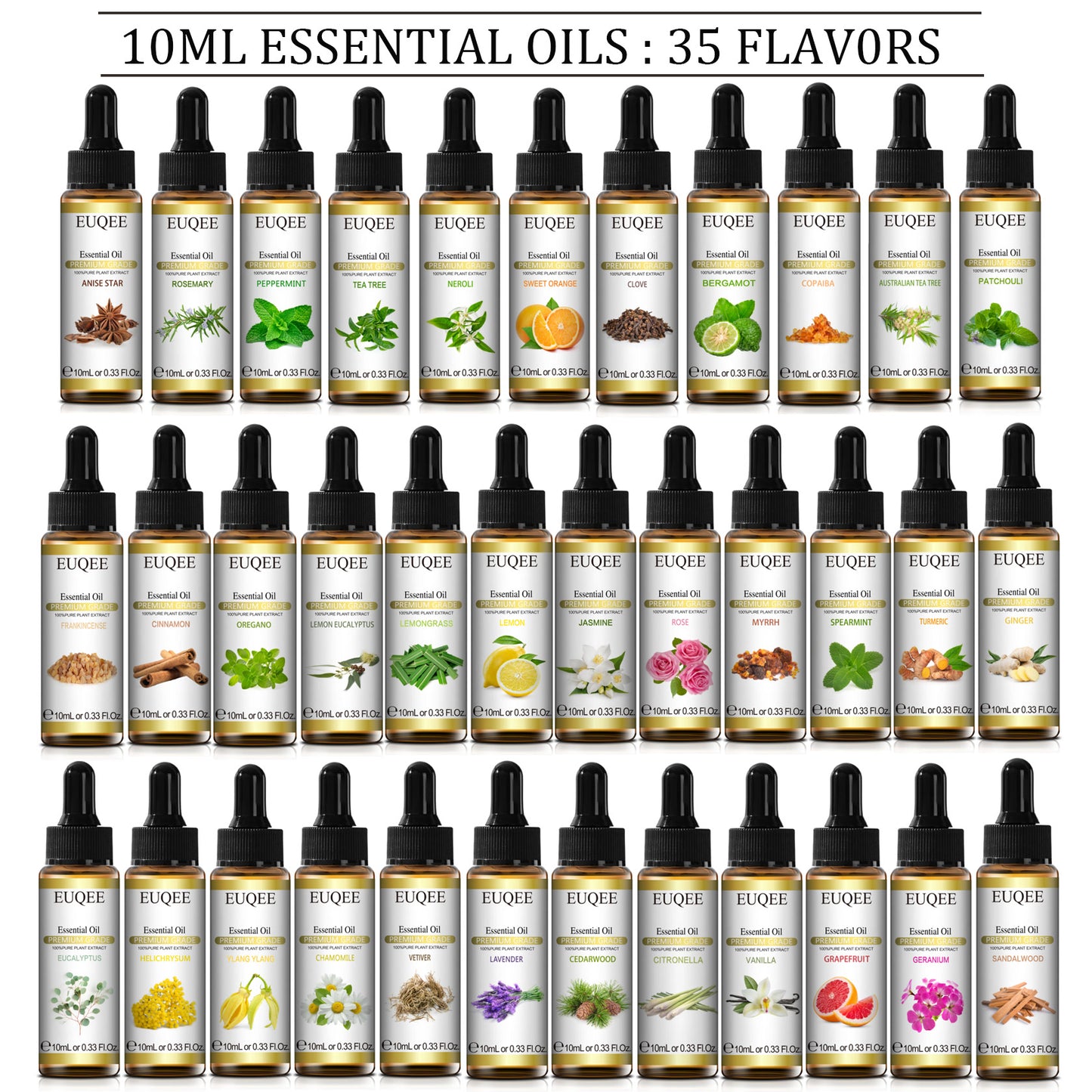 EUQEE 10ml Natural Essential Oil Blend