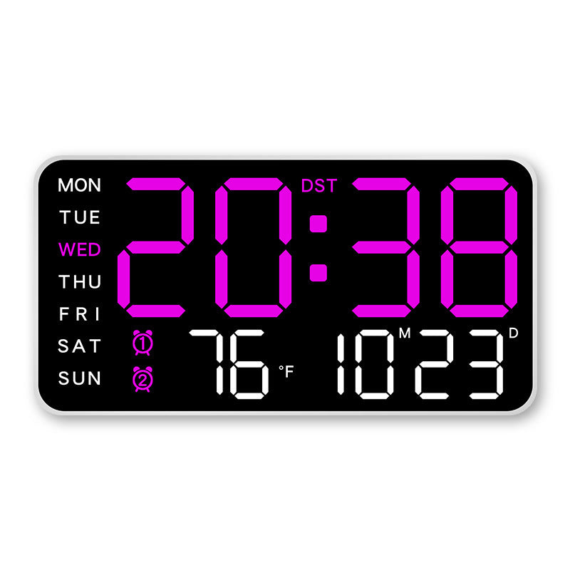 DigiWallClock Pro: 12" LED, Remote