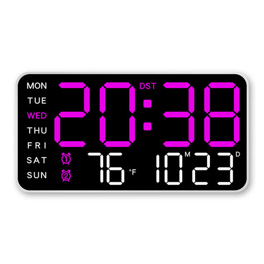 DigiWallClock Pro: 12" LED, Remote
