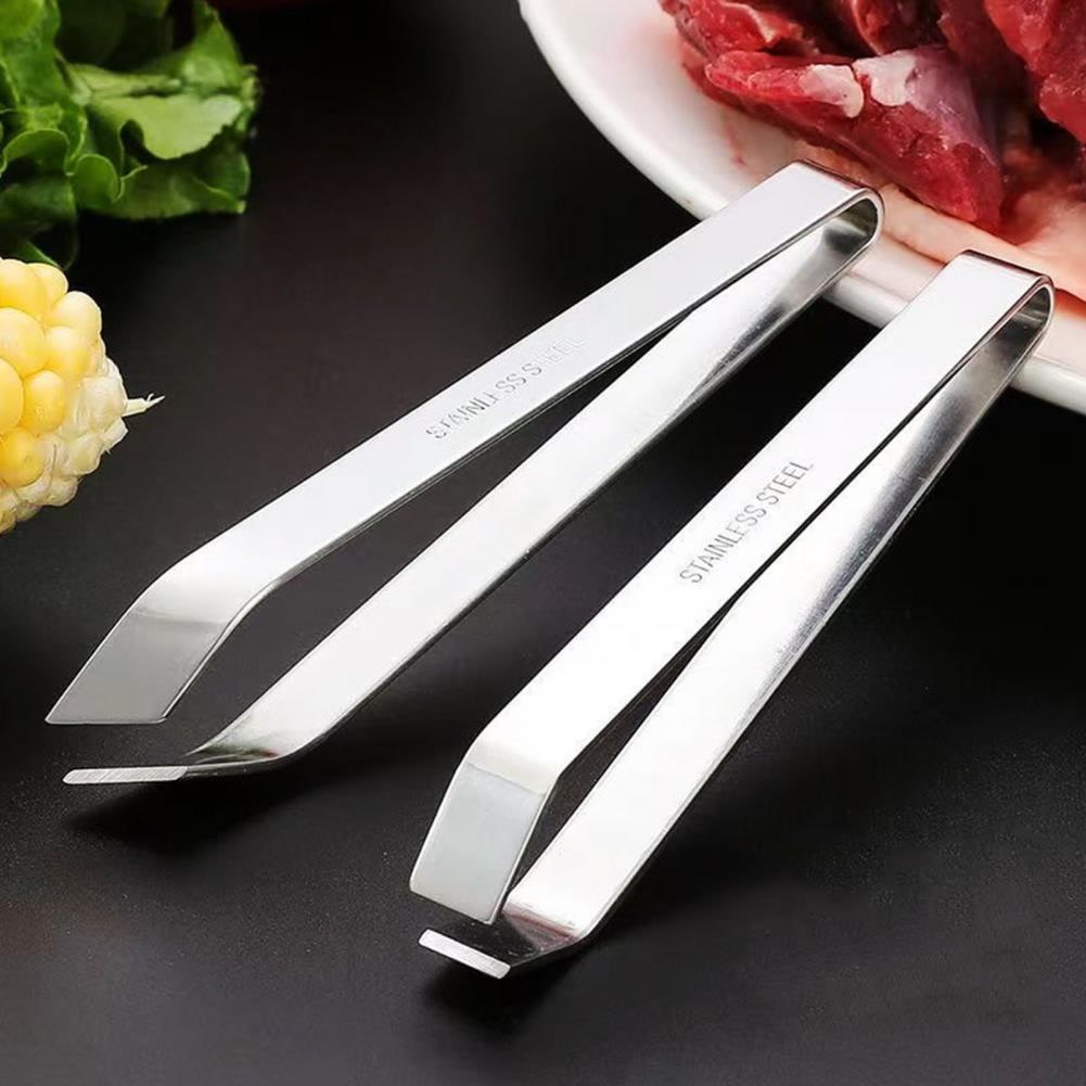 2Pcs Garlic Peeler Stainless Steel Garlic Skin Remover Garlic Peeling Tool Manual Tweezers Gadgets Kitchen Accessories