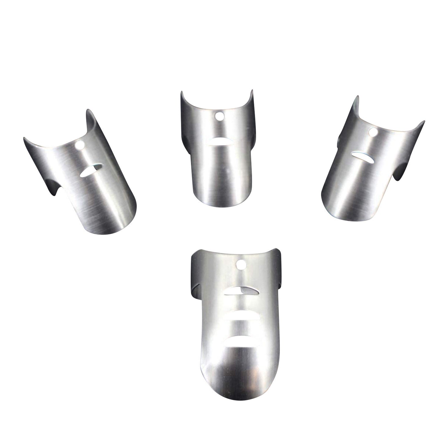 4pcs Kitchen Stainless Steel Finger Nail Protector Hand Cut Guard Safe Slice Knife Tool, For Kitchen Slicing Dicing