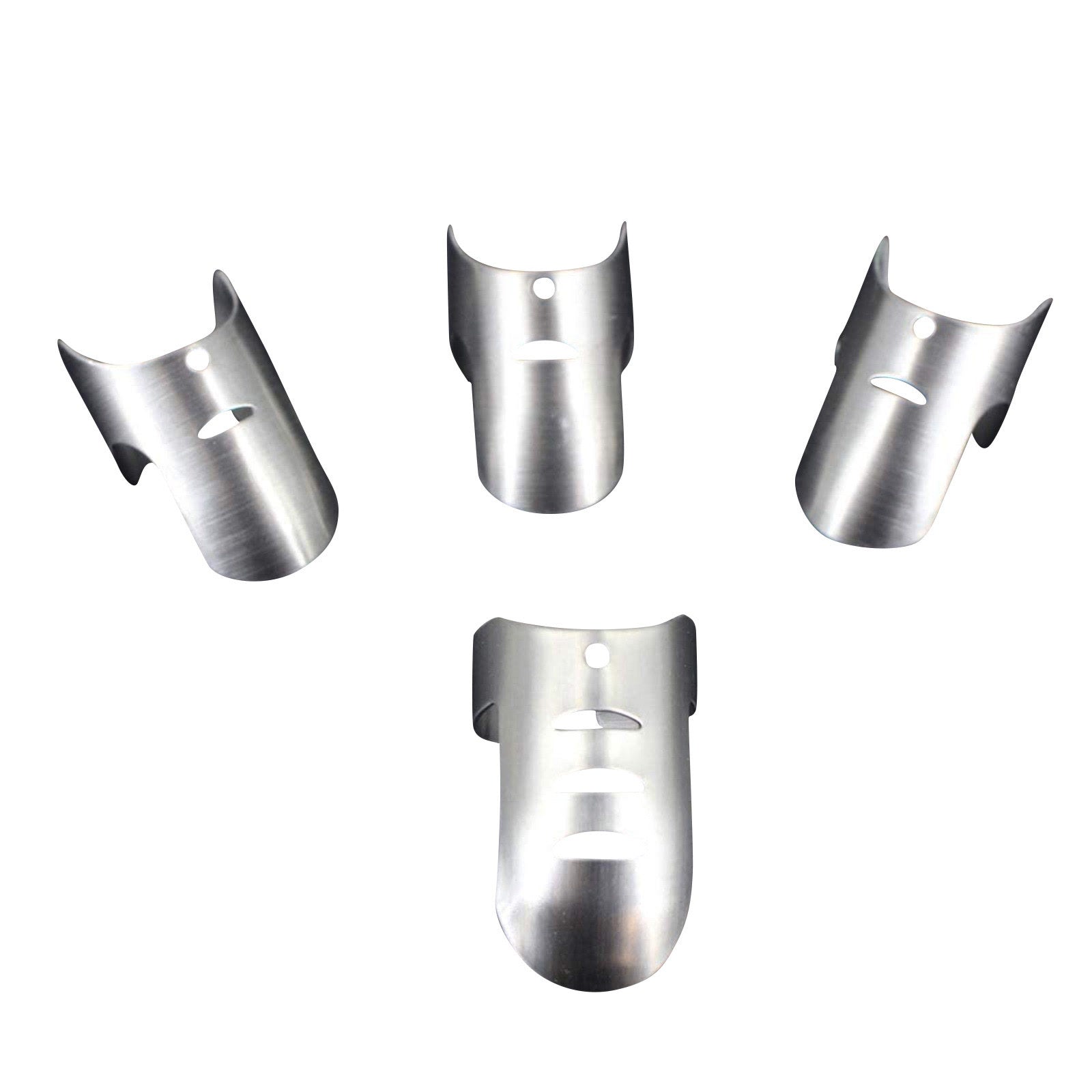 4pcs Kitchen Stainless Steel Finger Nail Protector Hand Cut Guard Safe Slice Knife Tool, For Kitchen Slicing Dicing