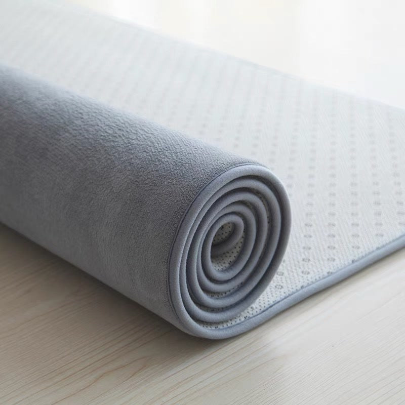 VIKAMA Coral Velvet Solid Color Carpet Living Room Coffee Table Yoga Mat Bedroom Bed Blanket Home Decor Soft Children's Play Mat