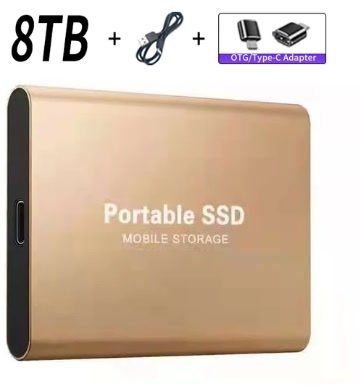 SSD: 1-2TB Portable External Drive