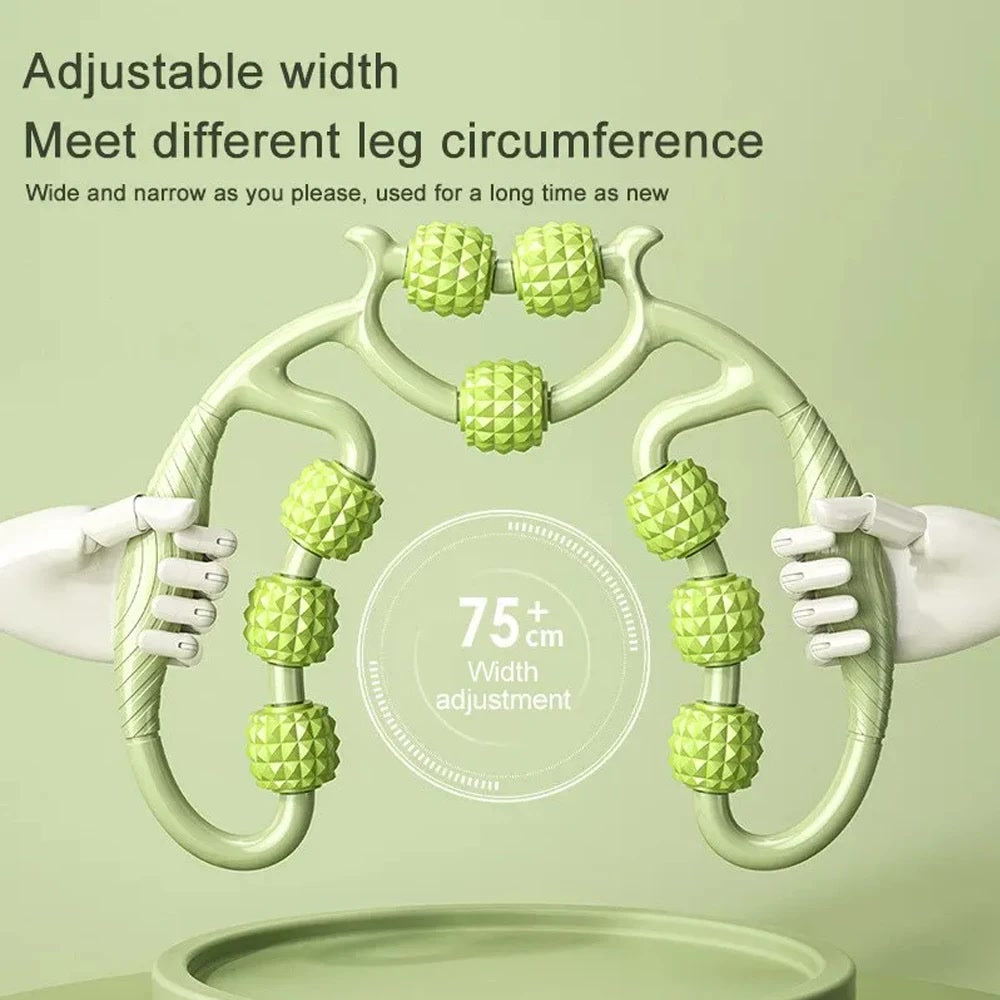 1Pcs 9-Wheel Fascia Muscle Roller,Cellulite Roller,Massage Roller for Relieve Muscle Soreness Thigh,Calf, Arm Reduce Cellulite