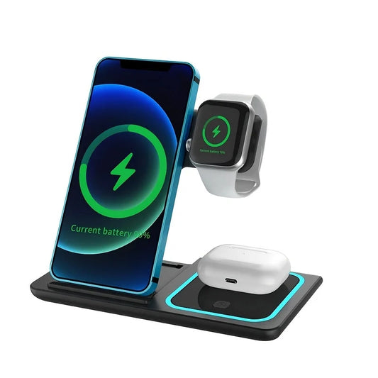 30W Fast Wireless Trio: iPhone, Apple Watch, AirPods