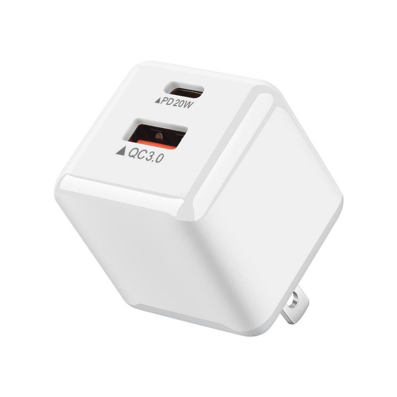 38W PD20W QC3. 0 18W European American And British Fast Charging Mobile Phone Charger With PD Charging Head