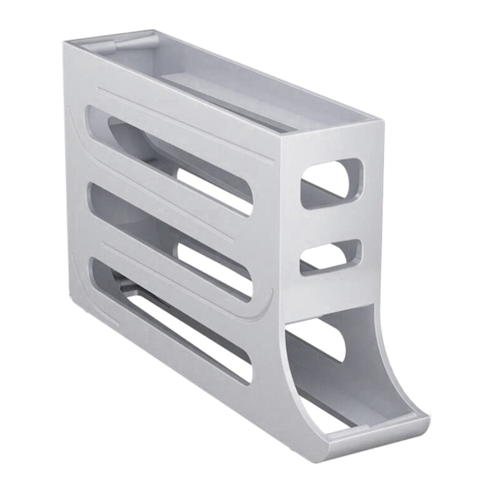 4 Tier Egg Dispenser Auto Rolling Eggs Holder Rack Egg Storage Container for Refrigerator Kitchen Refrigerator Eggs Tray