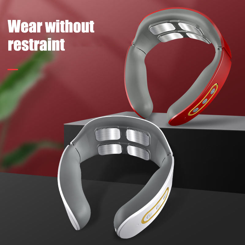 Four Head Intelligent Neck Massager Relieves Pain, Relaxes Cervical Muscles, And Provides Electric Neck Protection