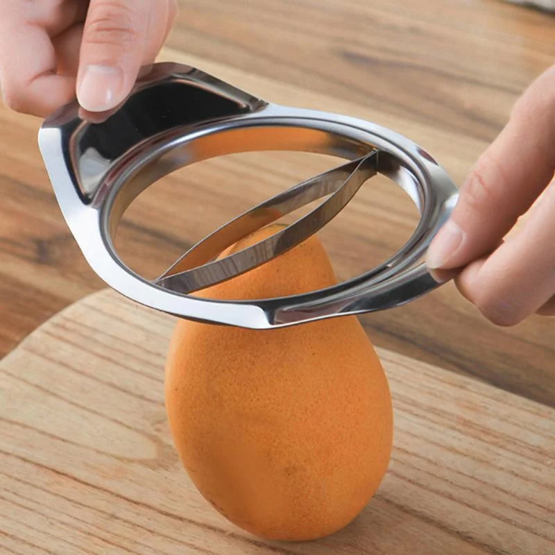 1Pcs Stainless Steel Easy Mango Corer Slicer Cutter Watermelon Peeler Fruit Vegetable Tool Kitchen Accessories
