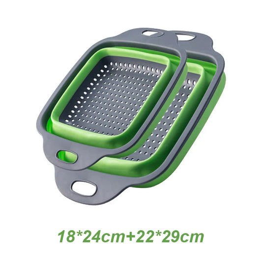 Foldable Silicone Colander (2pk)
