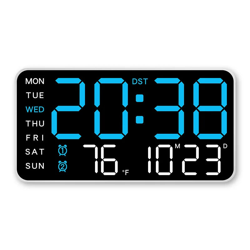 DigiWallClock Pro: 12" LED, Remote