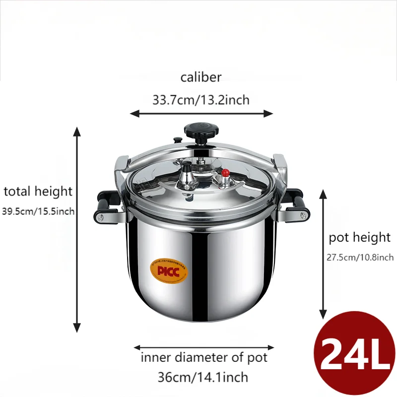 4/6/7/15/17/20/24/40/50 Liters Stainless Steel Pressure Cooker