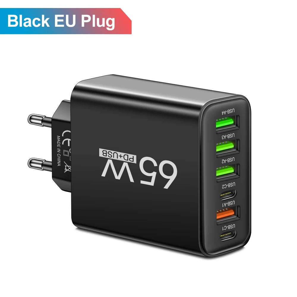 Total 65W 6-Port Charger