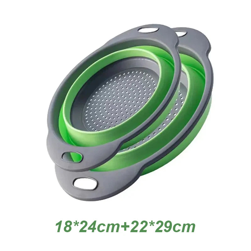 Foldable Silicone Colander (2pk)