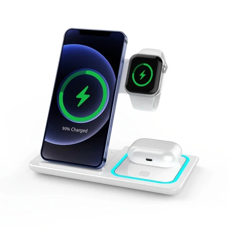 30W Fast Wireless Trio: iPhone, Apple Watch, AirPods